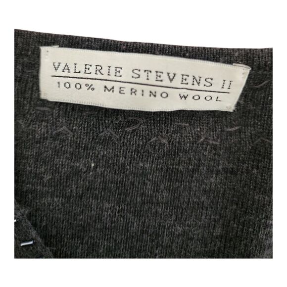 Valerie Stevens 2-pcs Set Tank Cardigan 2X 100% Merino Wool grandmacore formal - Picture 8 of 13